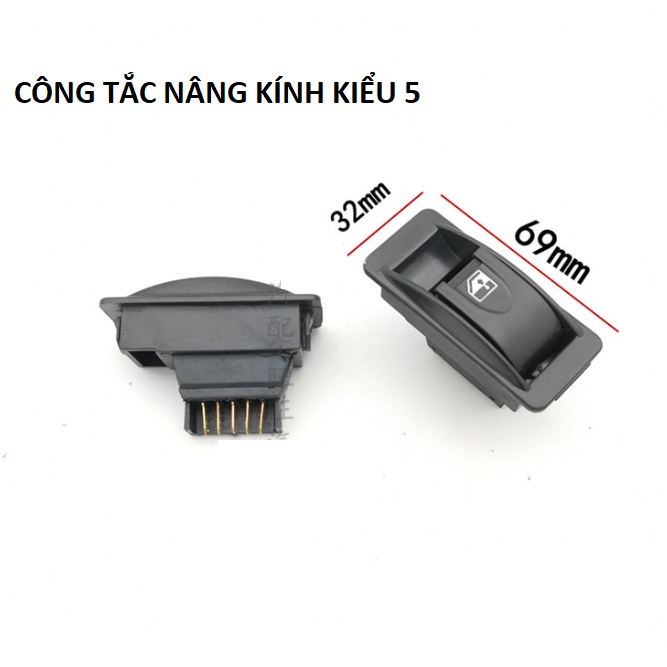 Công tắc nâng cửa kính 12v-24v