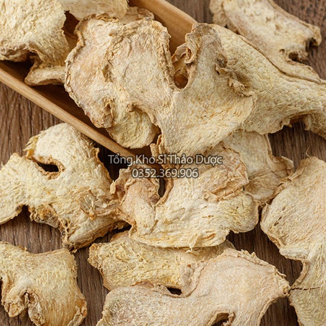 Gừng Khô Thái Lát 1kg (Can Khương) - Thơm,Sạch