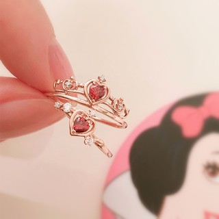 DISNEY Bộ Trang Sức Mạ Bạc 925 14k Hình Bạch Tuyết Thời Trang