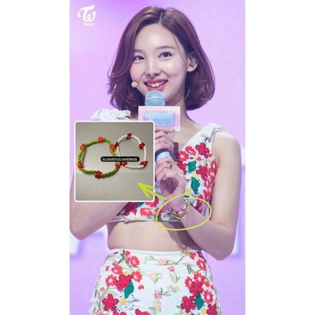 VÒNG TAY HANDMADE TWICE NAYEON .NHẬN LÀM THEO YÊU CẦU