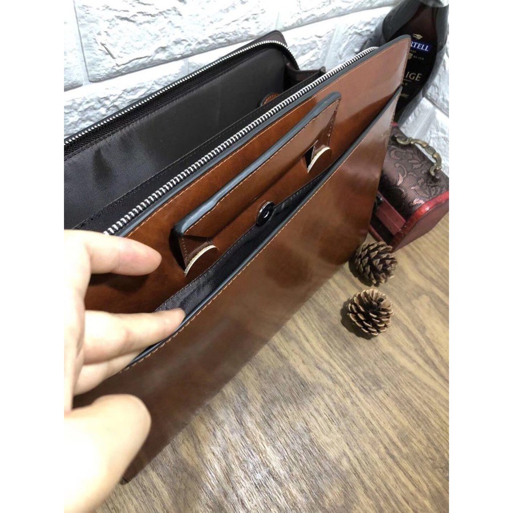 (ST) Cặp da cầm tay, da bò | BigBuy360 - bigbuy360.vn
