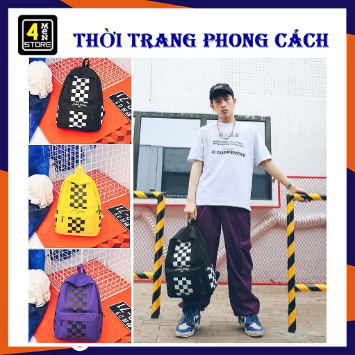Balo Teen Ô VUÔNG Phong Cách (Size 40-30cm)