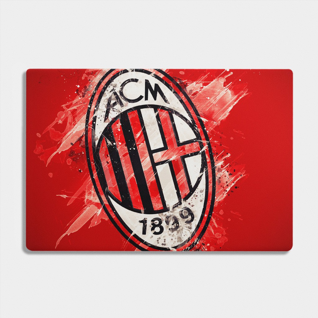 Bộ skin dán laptop mẫu Logo AC MILAN / Có mẫu decal dán cho tất cả các hãng máy tính