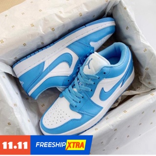 Giày Jordan Xanh Dương Thấp Cổ Nam Nữ Cao  Cấp Full Size  36-43 Full Box Bill