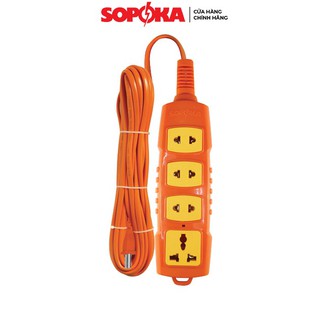 Ổ cắm điện SOPOKA 3000W, ổ cắm SOPOKA LÕI SỨ CHỐNG CHÁY