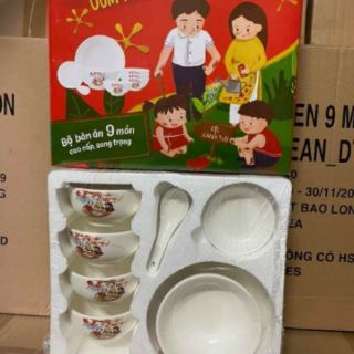Bộ bát 9 món cao cấp- hàng km omo