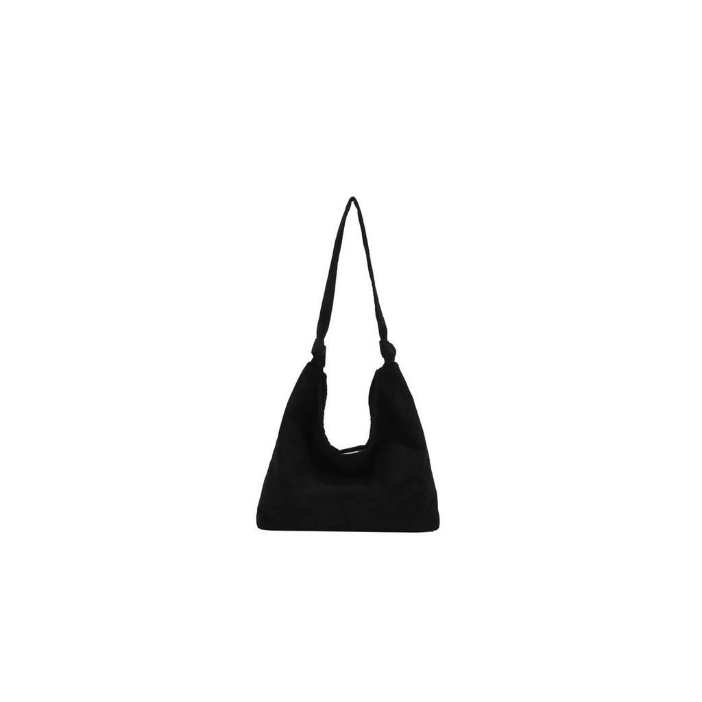 Túi tote vải nhung đeo chéo khóa nút bấm có túi con đi học đi chơi giá rẻ HT-15