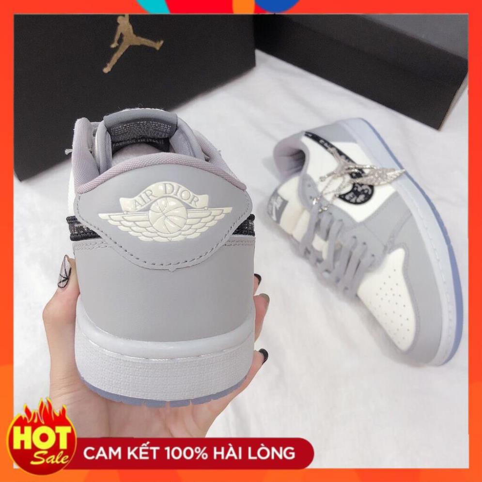 [Full Box Bill ]Giày jd dior cổ cao + cổ thấp nam nữ màu xám bản cao cấp | BigBuy360 - bigbuy360.vn