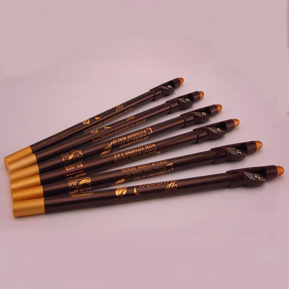 Bút Chì Kẻ Lông Mày Màu Đen / Nâu Có Nắp Gọt Dành Cho Nữ SOFTNESS