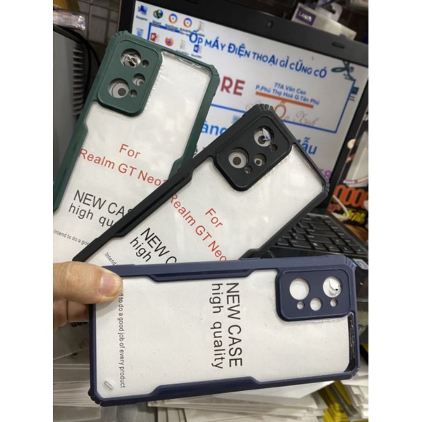Ốp lưng Oppo Realme GT Neo 2 dẻo viền màu chống sốc lưng trong có bảo vệ camera