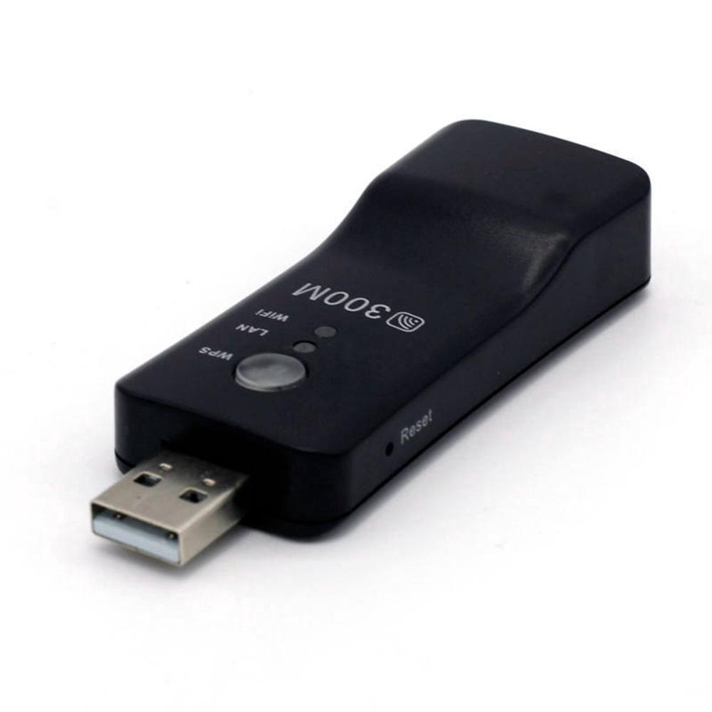 300Mbps Wireless Repeater USB WiFi Range Extender Smart TV Network Adapter vn