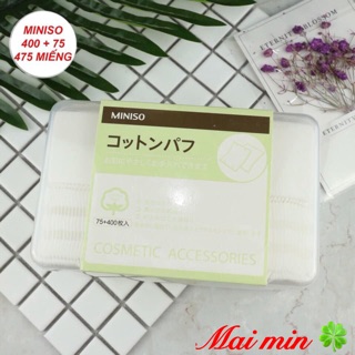 Bông tẩy trang Miniso 475 miếng