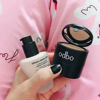 Set kem nền và che khuyết điểm Odbo Double Perfection