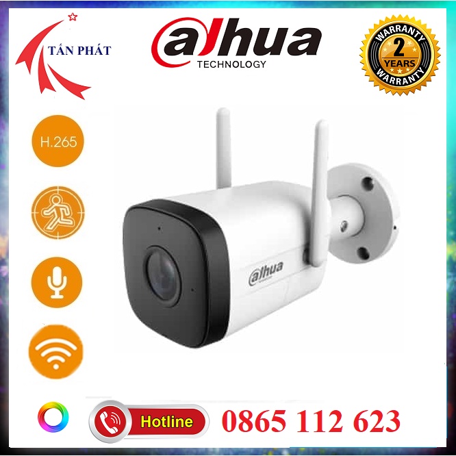 Camera IP WIFI Thân DAHUA 1230DT 2MP/4MP IMOU đàm thoại 2 chiều, thích hợp lắp ngoài trời, bảo hành 24 Tháng