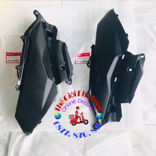 Nhựa nhám - Cốp Fi ốp gác chân Vario - Click 2018- 2021 Zin Honda Thái Lan - 83620-K59-A70ZA/ 83520-K59-A70ZA
