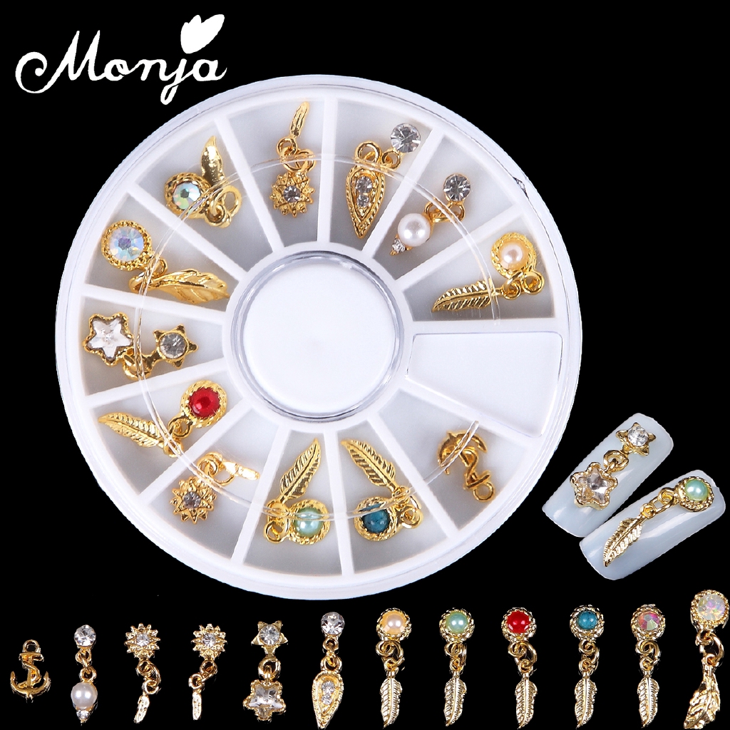 Hộp hạt đính trang trí móng 3D tại nhà DIY