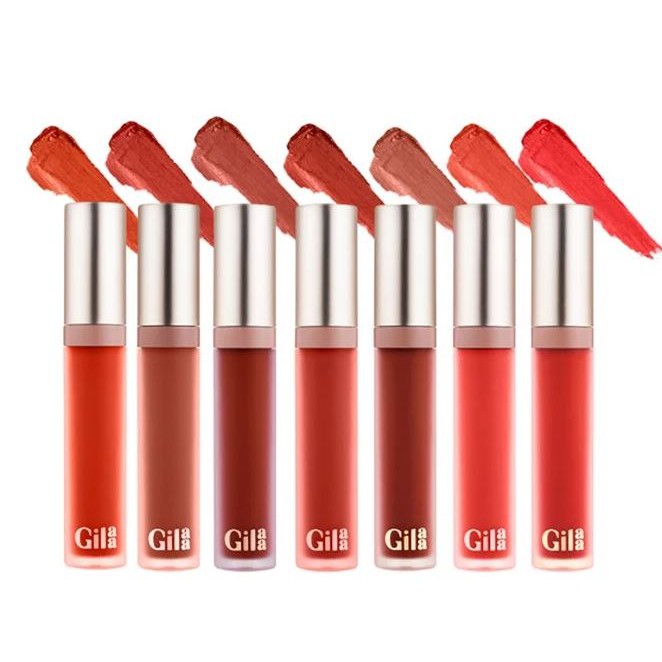 Son Kem Siêu Lì, Lâu Trôi, Mịn Mượt Nhẹ Môi Gilaa Long Wear Lip Cream 5g | Thế Giới Skin Care