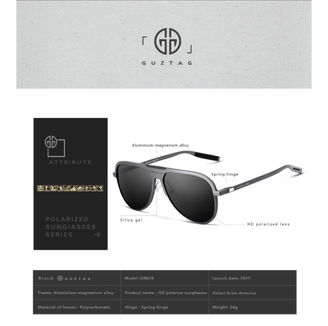 Kính mát Nam [G9828] phân cực phong cách cổ điển hàng xách tay fullbox | BigBuy360 - bigbuy360.vn