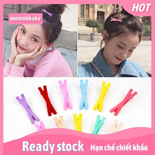 Kẹp Tóc Hình Chữ Thập Màu Kẹo Xinh Xắn Cho Bé Gái