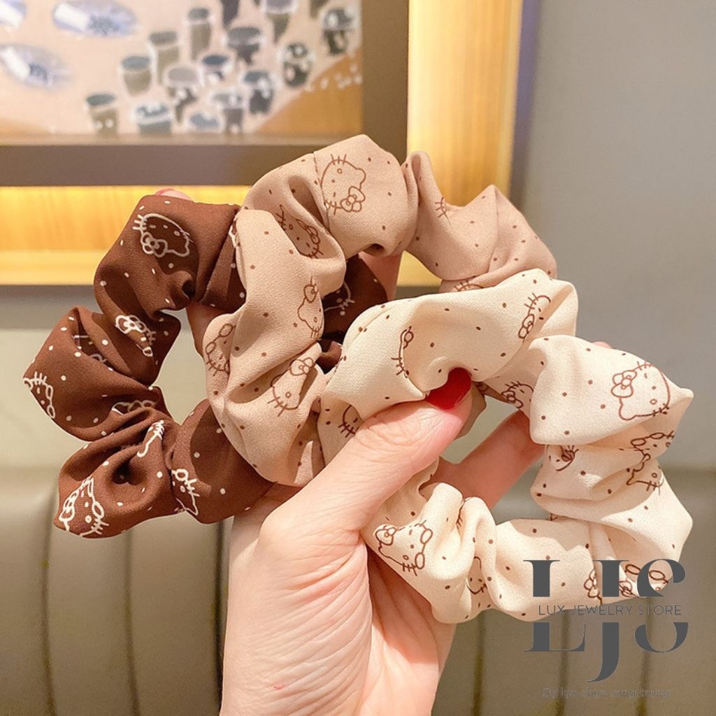 Dây buộc tóc scrunchies Lux jewelry, cột tóc co dãn thời trang giá rẻ - LUX938