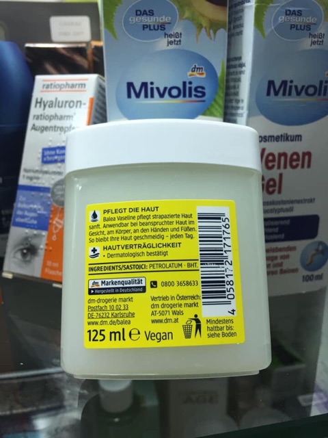 🇩🇪Kem dưỡng ẩm Balea Vaseline chính hãng 125ml | BigBuy360 - bigbuy360.vn