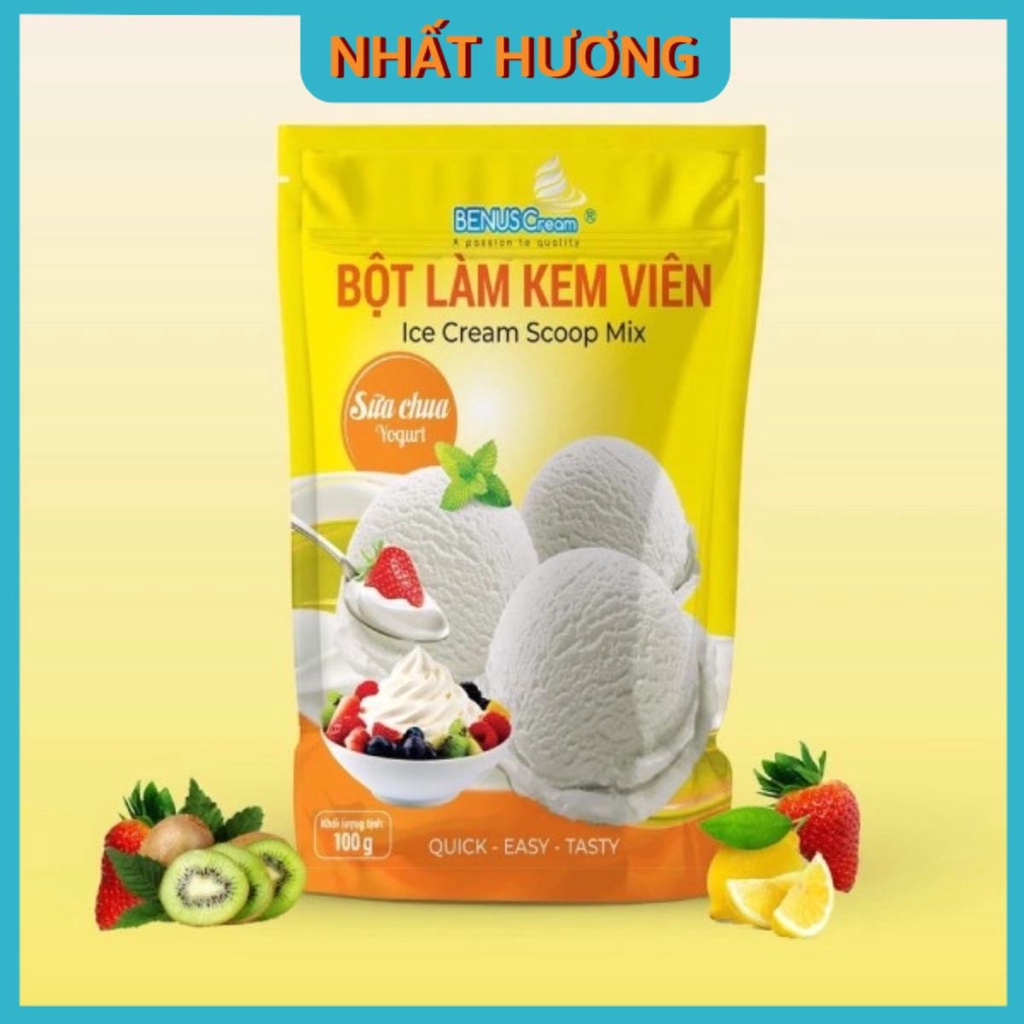 Bột Làm Kem Viên Vị Sữa Chua