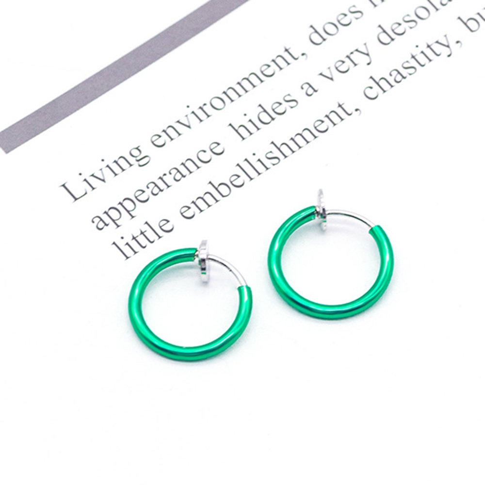 Set 2 khuyên tai/mũi/môi/cơ thể kiểu giả kẹp độc đáo