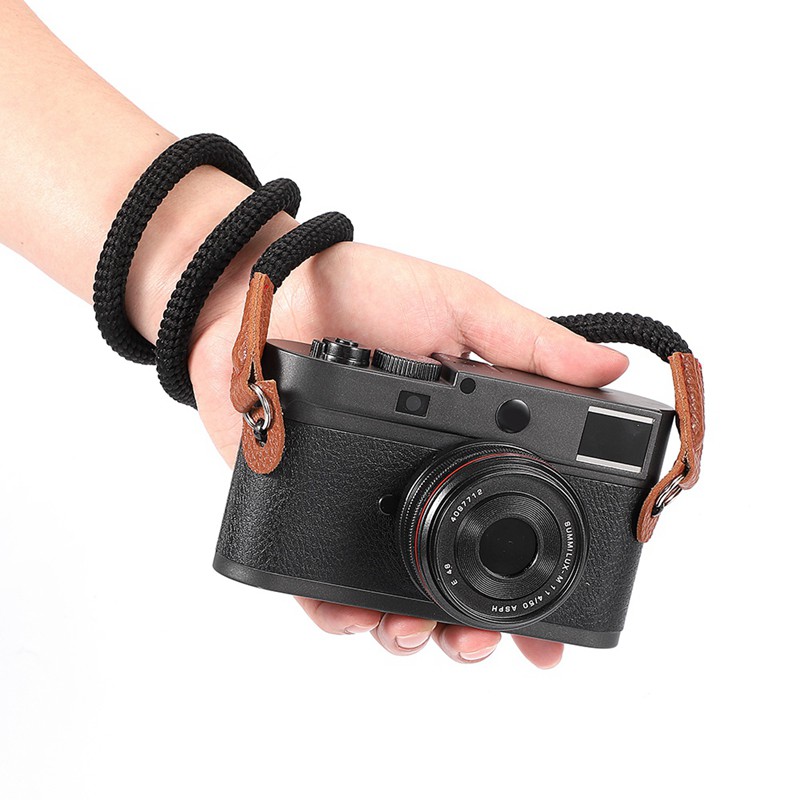 Dây Đeo Cho Máy Ảnh Fujifilm Canon Nikon Sony Polaroid Pentax Panasonic (Đen)
