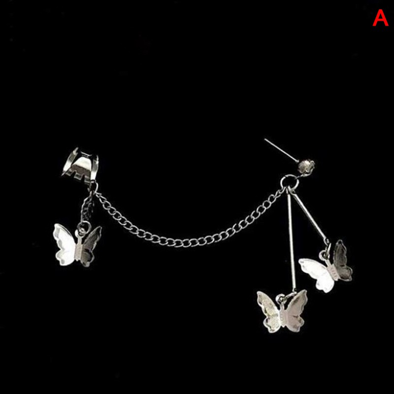 1 Khuyên Tai Hình Bướm Phong Cách Harajuku Cho Nữ