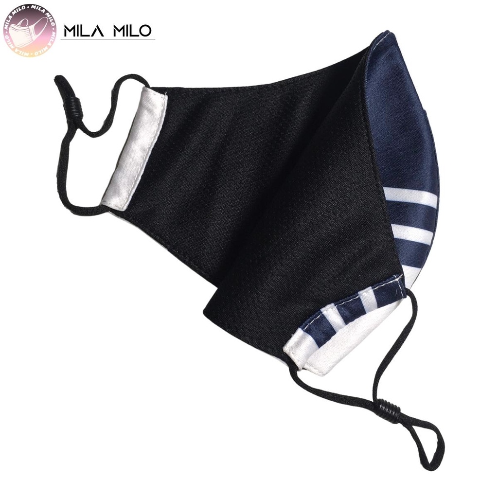 Set 2 Khẩu trang thể thao cao cấp in logo cho trẻ em và người lớn - Khẩu trang vải thời trang 3 lớp