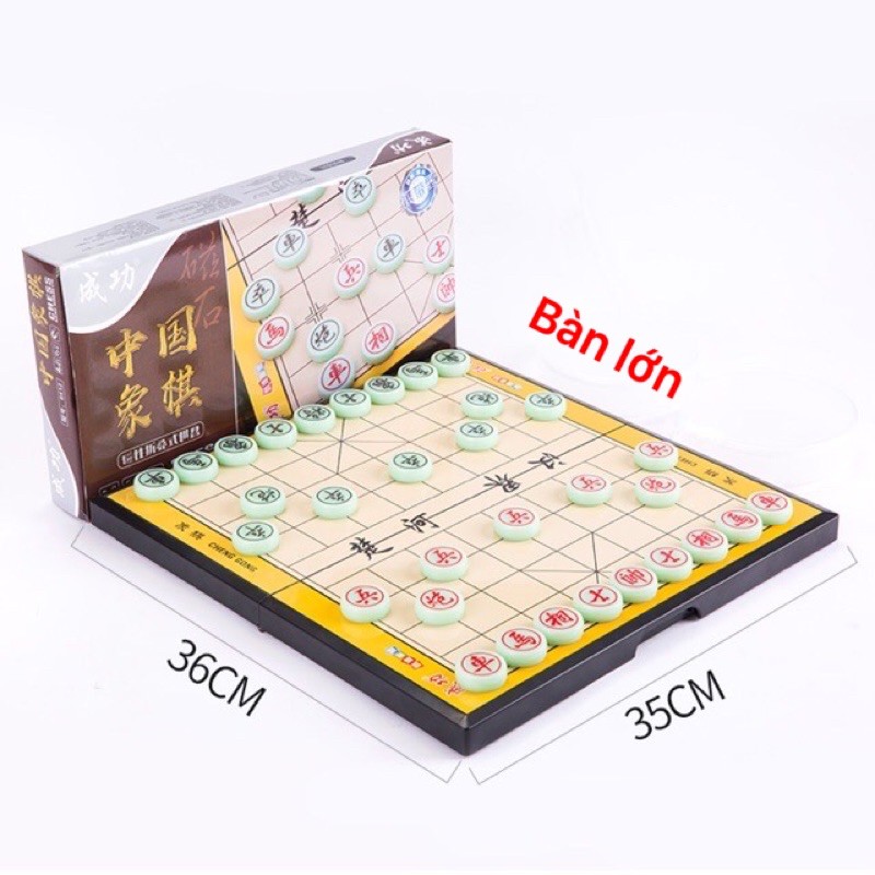 cờ tướng có nam châm - bàn lớn 35cm - cờ giao đấu tria tuệ