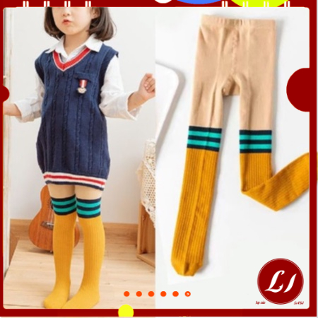 QUẦN TẤT GIẢ BỐT giữ ấm cho bé gái 3-10 tuổi