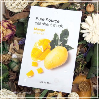 Mặt nạ giấy Missha Pure Source Cell Sheet Mask Mango XOÀI