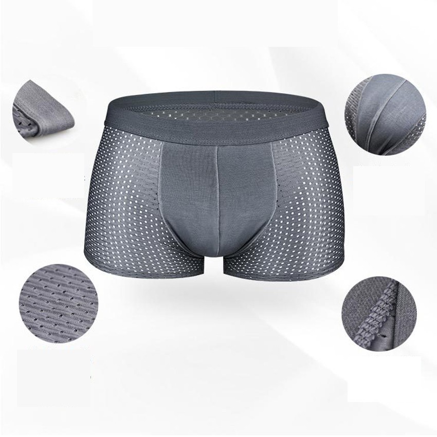 Quần sịp đùi boxer Nhật BIG SIZE 4 chiều thông hơi cao cấp SIZE LỚN  thoáng khí kháng khuẩn