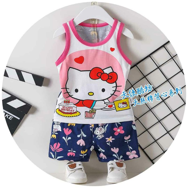 Bộ cotton quảng châu xuất bé trai v gái