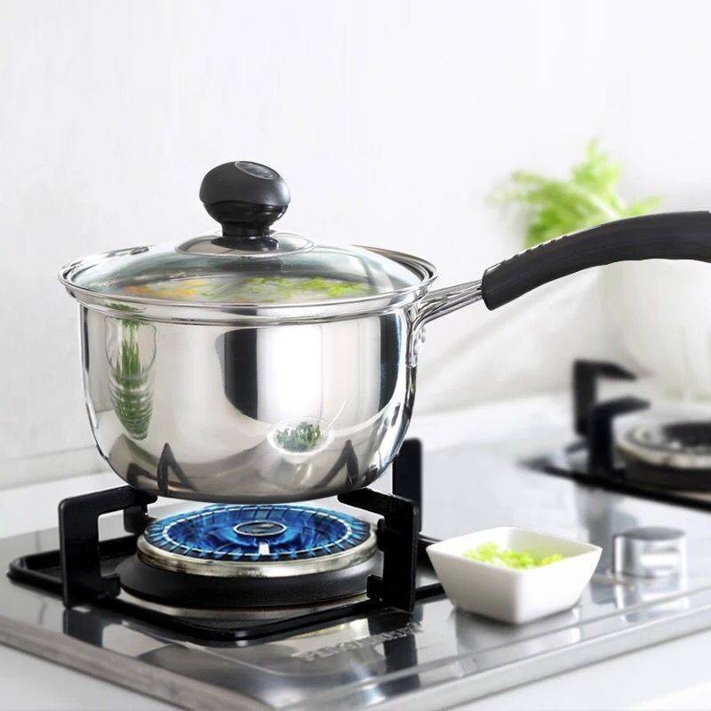 Thép không gỉ Sữa nồi súp dày Lò điện Lò gas phổ quát Min Mini Pot Số lượng lớn Thực phẩm bổ sung nồi hấp Pan