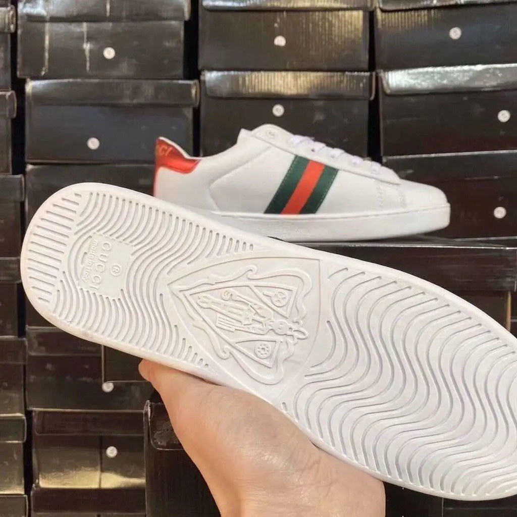 Giày Thể Thao Gucci Họa Tiết Ong Thời Trang Cho Cặp Đôi