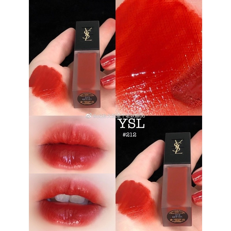 Son kem YSL Rouge Rebel màu 212 đỏ cam