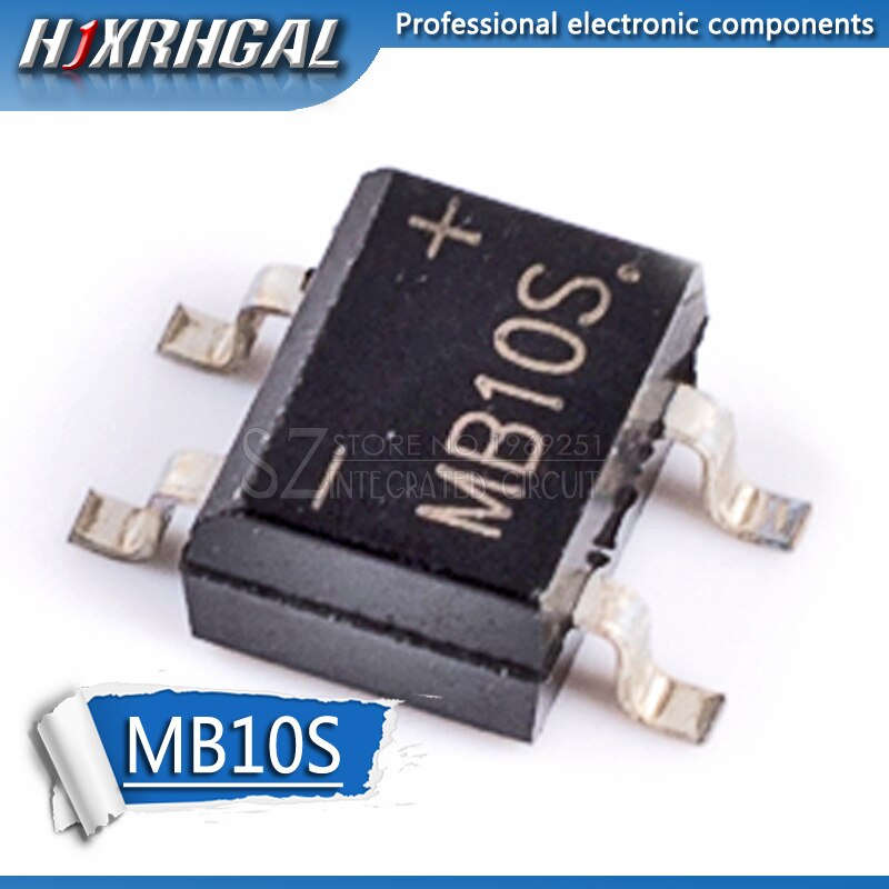 Bộ 50 Linh Kiện Cầu Chỉnh Lưu MB10S SOP-4 1000V 0.5A