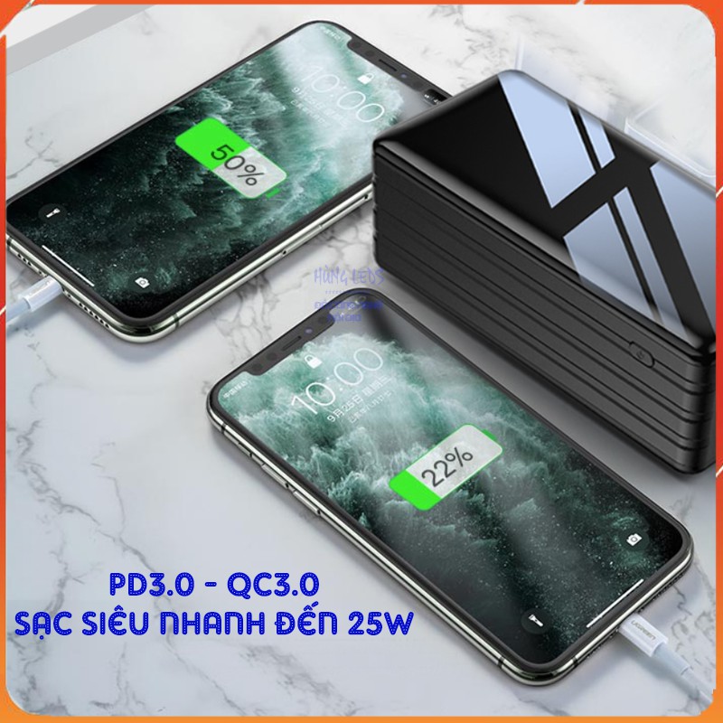 Siêu Pin Sạc Dự Phòng 50000MAH KZ508 Sạc Cùng Lúc 5 Thiết Bị Hỗ Trợ Sạc siêu Nhanh 2 Chiều Pin Lithium Polymer