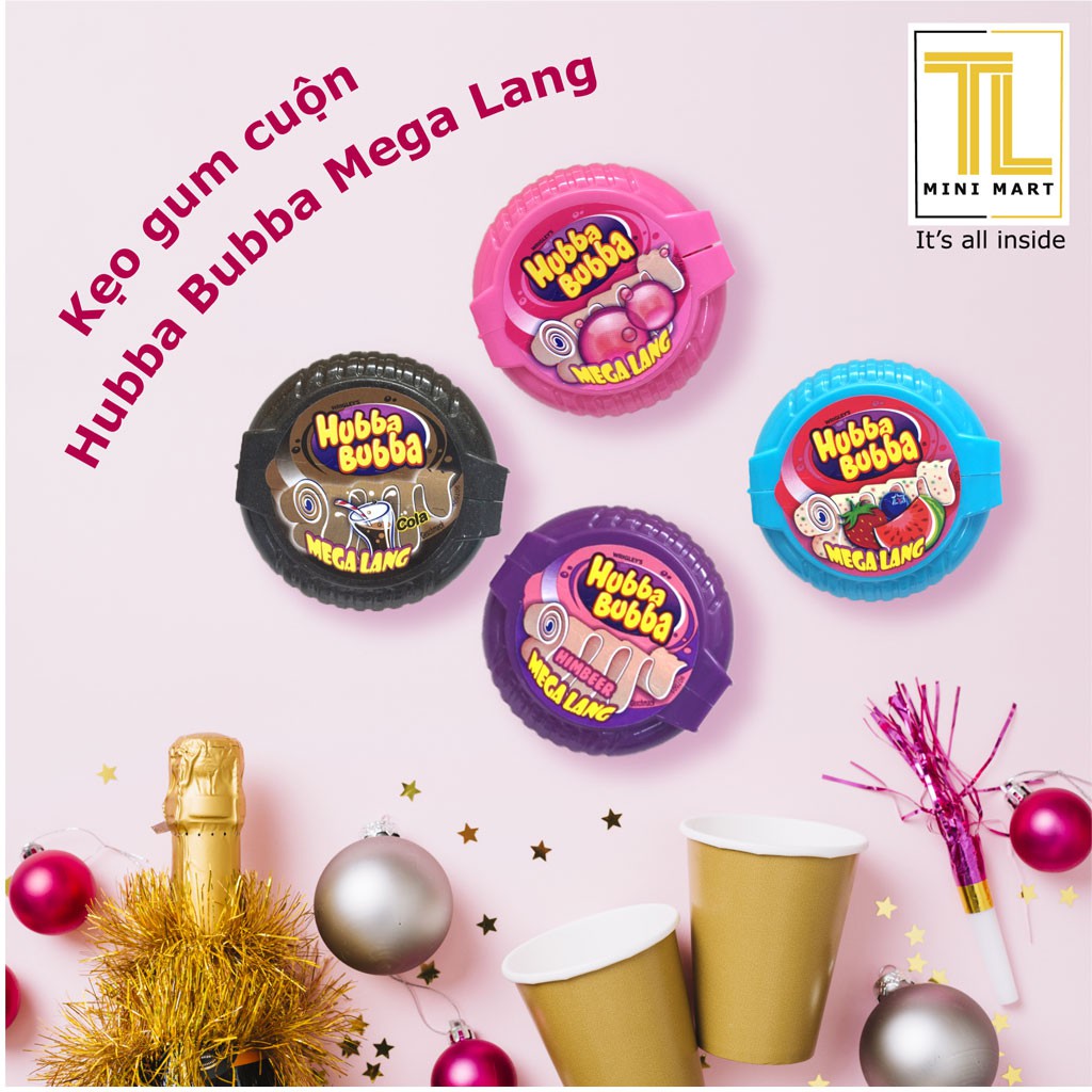 Chewing gum cuộn Hubba Bubba Mega Lang