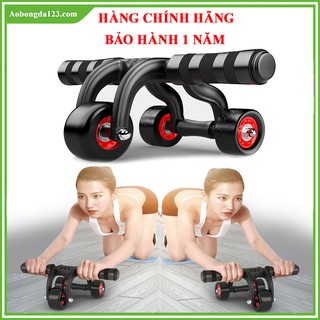 Con lăn tập cơ bụng 3 bánh cao cấp làm săn mỡ bụng
