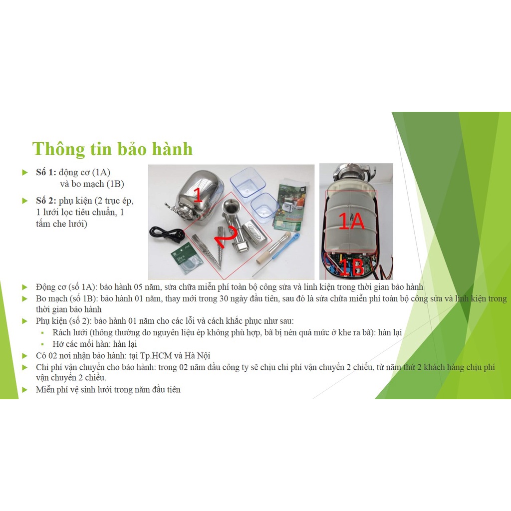 Máy ép chậm Angel, ép trái cây siêu kiệt bã số 1 Thế giới