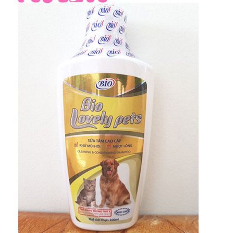 Sữa tắm bio lovely giúp dưỡng lông siêu mượt, khử mùi hôi cho chó mèo-79306