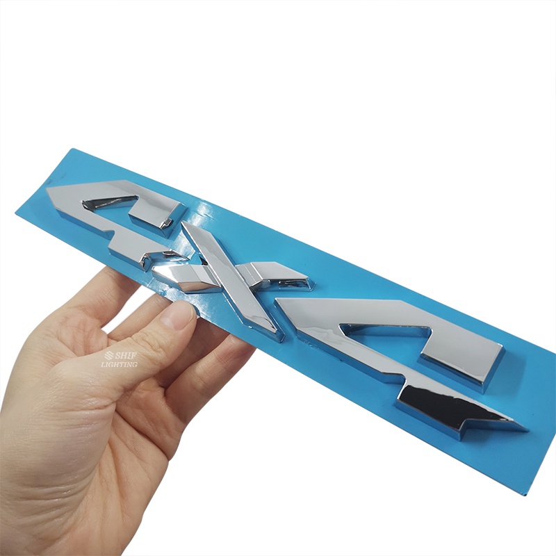 1 Miếng Dán Trang Trí Cốp Sau Xe JEEP DODGE FORD 4X4 4 X 4 Chất Liệu ABS