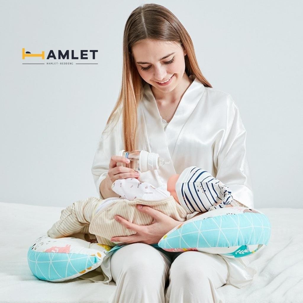 [Mã BMBAU50 giảm 7% đơn 99K] Gối bầu cánh tiên HAMLET giúp mẹ bầu ngủ ngon chất liệu vỏ Cotton Hàn Quốc mẫu mã đa dạng