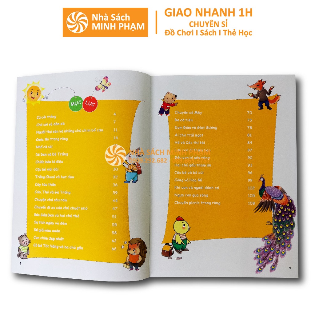 Sách - Truyện đọc cho bé trước giờ đi ngủ phát triển tư duy ngôn ngữ nuôi dưỡng tính cách cho bé