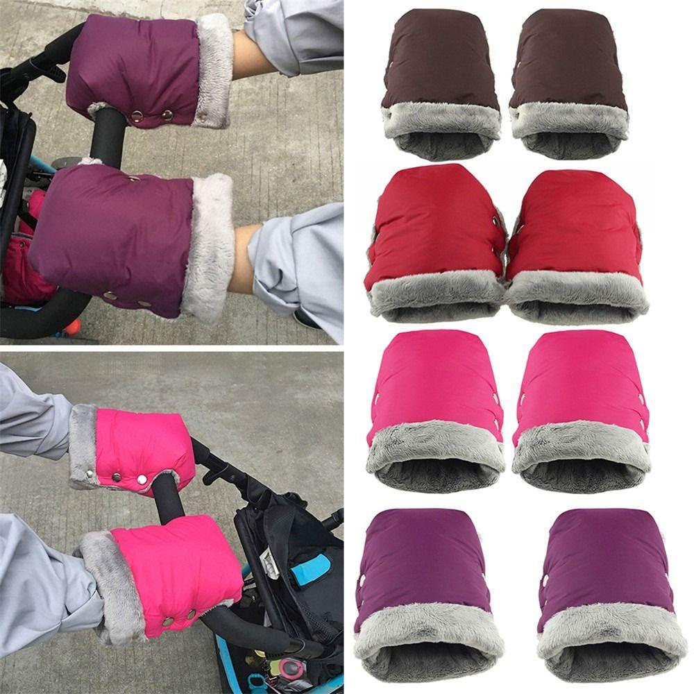 Layor1 Găng Tay Giữ Ấm Mùa Đông Dày Dặn Chống Thấm Nước Bảo Vệ Tay Gắn Xe Đẩy Em Bé