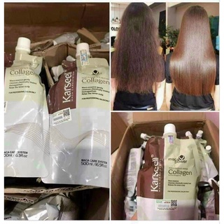 Kem ủ tóc Karseell Maca Power Collagen 500ml phục hồi hư tổn Hấp ủ tóc thẳng mượt bổ xung collagen