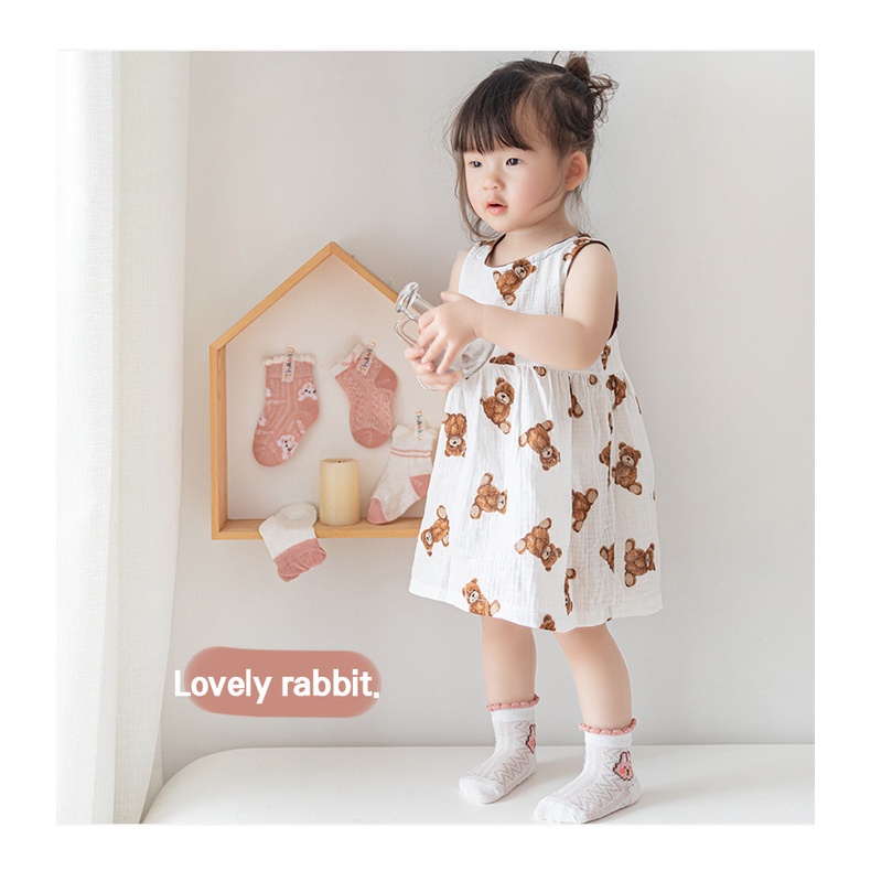 Tất LUCKYCANDY siêu mỏng thoáng khí thu đông cho bé từ 0-5 tuổi